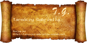 Tarnóczy Gabriella névjegykártya