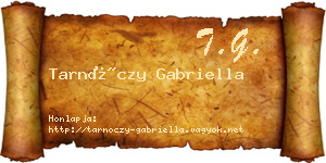 Tarnóczy Gabriella névjegykártya